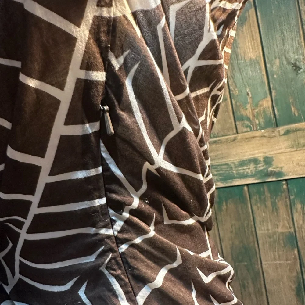 Tory Burch Asymmetrical White and Brown Blouse woman size s - Picture 7 of 14